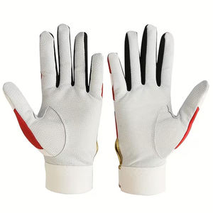 ถุงมือเบสบอลสำหรับเยาวชนรุ่นใหม่ สีขาว ทำจากหนัง ออกแบบมาให้พอดีมือ ยึดเกาะได้ดี พร้อมโลโก้แบบกำหนดเอง - Product Image 3