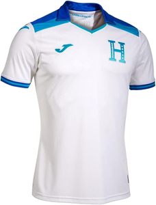 s Soccer Jersey Men <b>White</b> Blue Embroidered H Logo Turn-down Collar Short Sleeve Breathable Polyester Sports Apparel - Product Image 2