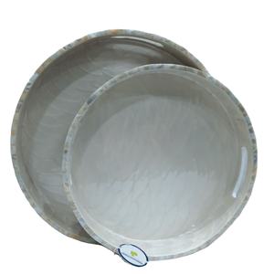 Vente en gros de plateaux de service en bois personnalisés avec incrustation de nacre et d'os directement du fabricant et fournisseur exportateur en Inde - Product Image 1