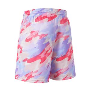 Shorts en mesh camouflage rose de haute qualité pour hommes, séchage rapide, coupe ample, respirant, 100% polyester, taille avec cordon de serrage. - Product Image 3