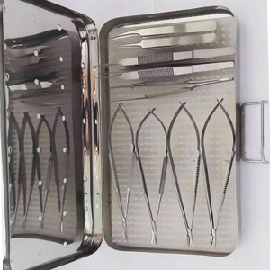 High Quality Micro Surgical <b>Instruments</b> Set Stainless Steel Surgical Grade Autoclavable Reusable Precision Surgical Kit CE ISO - Product Image 2