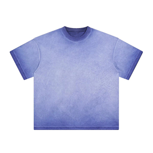 <b>Ringers</b> Summer Wear Custom Manufacturer <b>T</b> <b>Shirt</b> Vintage Acid Washed O Neck Heavyweight 100% Cotton Oversized Long <b>Men</b> - Product Image 5