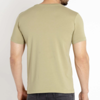 Camiseta Casual de Manga Corta para Hombre, 100% Algodón Jersey, Diseño Personalizado, Sólida, 300 Gramos, Transpirable, de Secado Rápido, Alta Calidad, Estilo Urbano