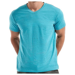 Camiseta de hombre de manga corta 100% algodón, cuello redondo, tejido transpirable, corte regular, 220g, serigrafía, impresión de logotipo personalizado - Product Image 4