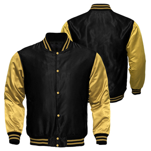 High Quality Custom Chenille Embroidery Varsity Jacket for <b>Men</b> College Baseball Bomber Letterman Crop Leather Jacket Stand - Product Image 5