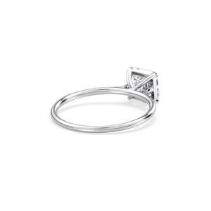 Bague solitaire REYES Elegance en argent sterling 925 avec moissanite certifiée GRA pour femme, style classique, cadeau d'anniversaire, bijoux raffinés - Product Image 4