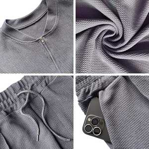 Ensemble de survêtement personnalisé pour homme, coupe ajustée, vêtements de sport, tenue de gym - Product Image 5