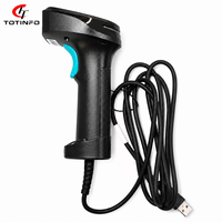 TOTINFO U16 Lecteur de codes-barres portable USB filaire 1D 2D CMOS avec lecture de codes QR 100FPS, visée point rouge, en stock, garantie 1 an