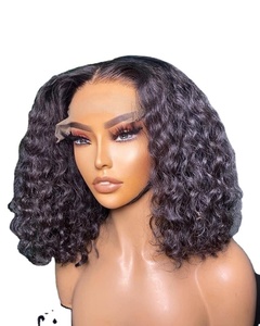 Extension de cheveux bouclés ondulés Super Double Drawn, 100% naturels, Perruque Lace Frontal HD, Cheveux vierges d'un seul donneur - Product Image 6