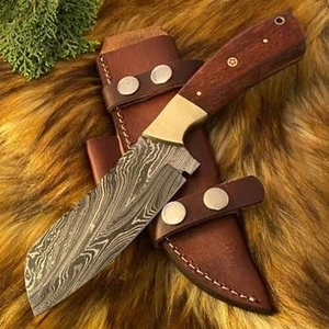 Cuchillo de Chef Personalizado de 12 Pulgadas, Acero de Damasco de 89 Capas, Mango de Madera de Hierro VG10, para Camping y Caza, Ecológico, Hecho a Mano, Duradero - Product Image 2