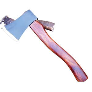 Hache tactique Jexmoo Enterprises gravée, lame en acier au carbone, manche en bois de rose enveloppé de cuir, pour fendre le bois - Product Image 1