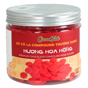 Chocolate Compuesto al por Mayor del Fabricante OEM/ODM HALAL Chocolate Compuesto de Rosa en Botones de Cacao para Galletas Buen Precio - Product Image 1