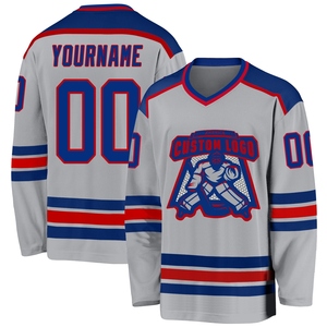 Maillot de hockey personnalisé gris et blanc OMMIZ INDUSTRY, le plus vendu en gros - Product Image 6