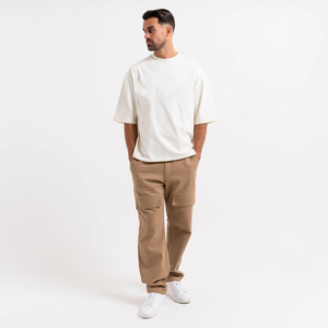 Pantalon cargo en jean délavé pour homme, coupe droite, résistant à l'eau, respirant, résistant à l'usure, idéal pour l'hiver et le travail en extérieur - Product Image 1