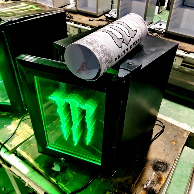 21L Customized LED Light Energy Drink Branded Mini Fridge