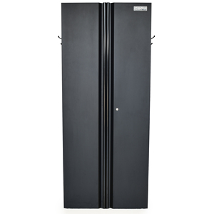 Matte Black Powder Coated Steel 0 Drawer 3 Shelf <b>Tool</b> <b>Cabinet</b> Family keywords: for Garage Workshop Storage Use - Product Image 1