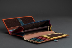 Hair On Hide Pouch Cases Beautiful Lady Clutch Bolsos de mano 100% Cuero genuino Animal Print Clutch Tarjetero Money Coin Wallets - Product Image 6