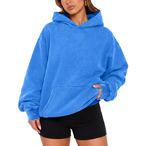 Sudaderas con Capucha para Mujer, Estilo Lavado Ácido, de Alta Calidad, a Precio Económico, Tendencia de Invierno, Nueva Llegada, 100% Algodón, Personalizables - Product Image 1