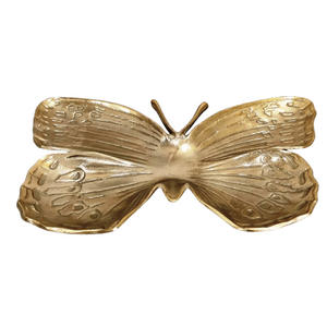 Elegante Cuenco Decorativo de Metal Dorado Martillado para Servir Frutas, Centro de Mesa Hecho a Mano para Decoración del Hogar - Product Image 2