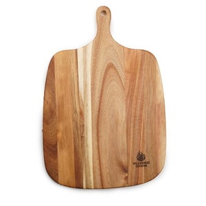 Planche à découper en bois naturel avec poignée ronde, pour la cuisine et la maison, idéale pour couper les fruits, les aliments et les légumes. - Product Image 6
