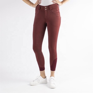 Pantalones de equitación personalizados OEM para hombre y mujer, pantalones de equitación con diseño personalizado, estampado, asiento completo de silicona, leggings de equitación. - Product Image 1