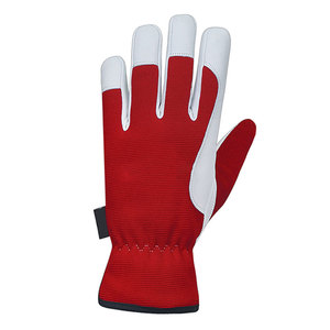 Guantes de trabajo de cuero de seguridad con logotipo personalizado a bajo precio, con pantalla táctil y protección contra impactos TPR, guantes de seguridad de dedo completo. - Product Image 4