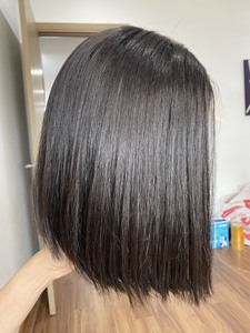 โอกาสสุดท้าย! วิกผมบ็อบลอนธรรมชาติ ขนาด 12 ถึง 16 นิ้ว ผมแท้เรมี่ 100% ไม่ผ่านการแปรรูปจากกัมพูชา ดีไซน์แบบปิดด้านหน้าด้วยเชือกผูก - Product Image 2