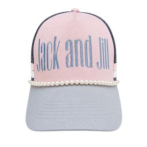 Casquette de camionneur Jack and Jill classique en maille respirante, réglable avec fermeture snapback, unisexe, pour événements en plein air et équipes - Product Image 1