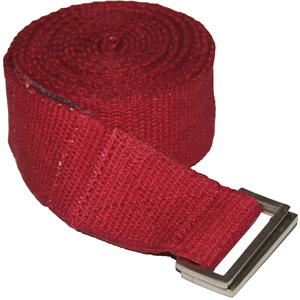 Cinturón de Yoga de Algodón de Alta Calidad con Hebilla de Doble Anillo en D y Correa Ajustable para Estiramiento, Ejercicio y Entrenamiento Físico - Product Image 1