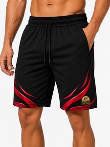 Pantalones Cortos Cargo de Poliéster/Algodón OEM/ODM para Hombre, Color Sólido, Bolsillos Laterales, Corte Holgado, Estilo Urbano, Secado Rápido, Transpirables y Elásticos - Product Image 1