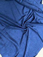 Tela de Rizo CVC de Algodón/Poliéster Color Navy-3477, Producto en Oferta, para Prendas de Vestir, Hecho en Tailandia