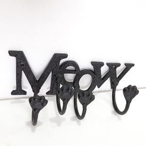 Porte-manteau mural personnalisé en fer noir avec trois crochets pour hôtel - Product Image 3