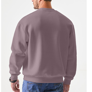 Sudadera 100% algodón, cuello redondo, estilo deportivo, nueva moda, básica, mezcla de algodón, sudadera personalizada para hombre 2027 - Product Image 4