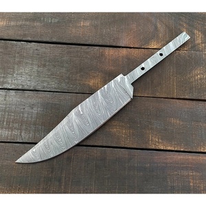 Cuchillo de Acero de Damasco con Punta Caída, Espiga Completa, Grosor de Hoja de 0.5mm, Longitud Total de 4.5, Mango de Acero de Damasco, Herramientas DIY para Exteriores - Product Image 2