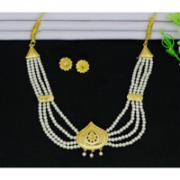 Conjunto de Collares de Aleación Chapados en Oro de Diseño Morison para Mujer, Joyería Étnica Tradicional para Bodas, Fiestas y Eventos Festivos
