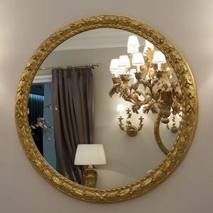 Espejo de pared para decoración del hogar, diseño interior con motivos de hojas, espejo decorativo clásico y moderno, múltiples diseños de acabado. - Product Image 1