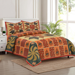 Housse de lit moderne à imprimé Avatar, 100% coton, 300TC, faite à la main, imprimée au bloc, ensemble de literie indien - Product Image 1