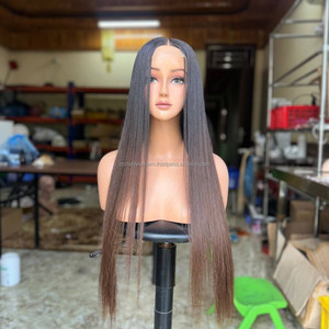 Perruques Lace Front en Cheveux Naturels Vietnamiens, Sans Nœuds, Sans Chute, Lisses Comme des Baguettes, HD Transparentes, Personnalisables - Product Image 3