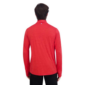 เสื้อยืดออกกำลังกายแขนยาวผู้ชายแบบซิป คอวี แห้งเร็ว ระบายเหงื่อได้ดี รุ่นขายดี - Product Image 3