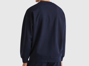 Sweat-shirt unisexe à col rond brodé en coton 100% de qualité supérieure, sweat-shirt à logo personnalisé de qualité supérieure, pull de couleur unie - Product Image 2
