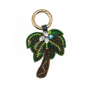 Beaded Crystal Palm Tree Bag Charm <b>Key</b> <b>Chain</b> Beads Keychain <b>Key</b> Charm Hold to <b>Keys</b> Hanging Bag <b>Key</b> Charm for Birthday Gift - Product Image 1