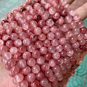 Cuentas espaciadoras de jade rojo sangre creadas, hilo completo de 15.5 pulgadas, cuentas sueltas, certificadas por IGI, ZUBEDA GEMS, accesorios para hacer joyas DIY - Product Image 1
