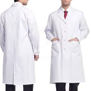 Blouse médicale légère en coton/polyester de haute qualité pour l'industrie pharmaceutique, uniformes d'hôpital personnalisables (couleur/logo) - Product Image 6