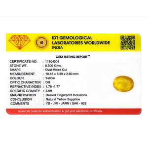 Handcrafted 2.5 Carat Oval Cut Yellow Sapphire Loose Gemstone for Fine Jewelry - Product Image 4