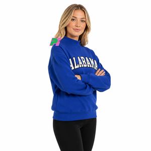 เสื้อสเวตเชิ้ตคอเต่าแบบสั่งทำพิเศษ ปักอักษร Alabama  เสื้อสเวตเชิ้ตคอเต่าคุณภาพสูง ปักลายแบบสั่งทำพิเศษ - Product Image 4