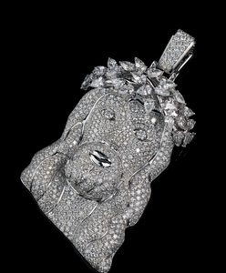 จี้พระเยซูประดับเพชรโมอิสซาไนต์ CONCEPTION  ทำจากเงินแท้ 925 ชุบทอง 18K  เครื่องประดับฮิปฮอป ได้รับการรับรองจาก GRA ของขวัญสำหรับเธอ - Product Image 3