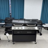 Barbecue au charbon de bois de jardin, grand modèle pour la cuisson de viandes, fruits de mer, légumes et les fêtes en extérieur