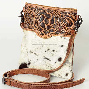 Sac à bandoulière en cuir de vachette de qualité supérieure Sac de cow-girl de style occidental avec outillage floral Fabricant Fournisseur - Product Image 4