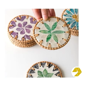 Natural Handmade Woven Rattan Charger Plate Decorative Centerpiece Base For Dining <b>Tables</b> - Product Image 4