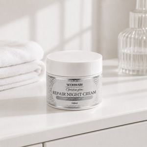 Crème de nuit hydratante, soin anti-rides, soin intensif de nuit, soin du visage anti-âge, crème réparatrice de la peau, crème de luxe pour le visage - Product Image 2